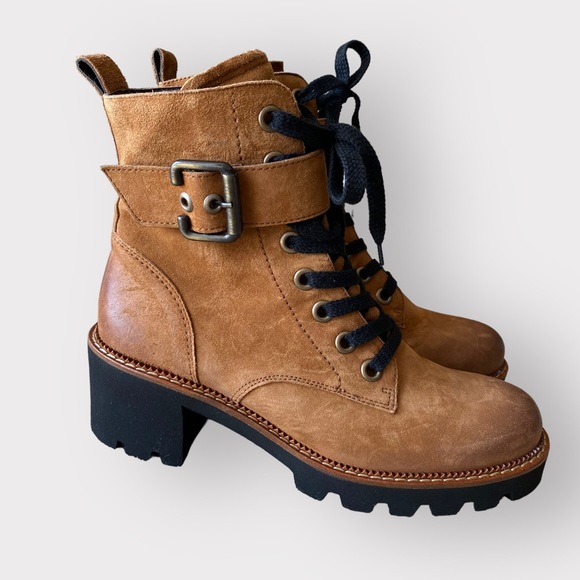 Paul Green Shoes - PAUL GREEN combat Booties Sz 7.5 US
9773-037
Tan Suede